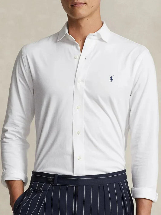 Polo Ralph Lauren Effortlessly Elegant White Cotton Button-Up Shirt